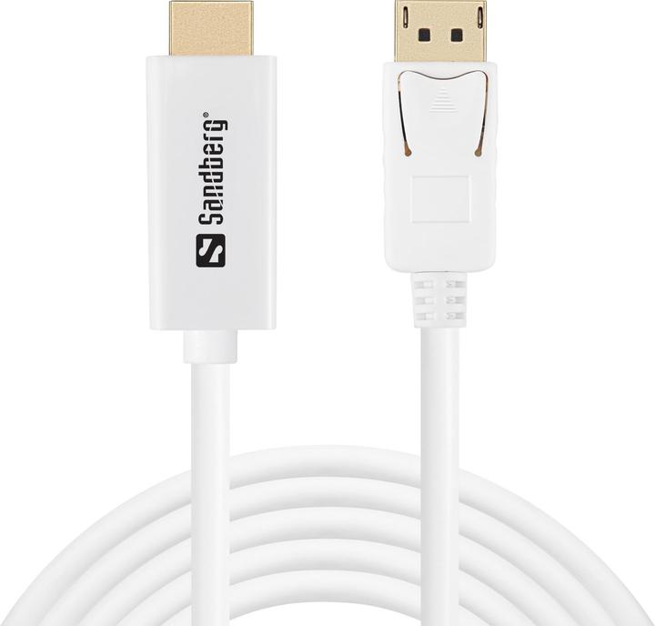 Sandberg DisplayPort to HDMI 4K (2 m, HDMI, DisplayPort)