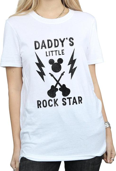 Immagine prodotto Disney Mickey Mouse Daddy's Rock Star Maglietta Ampia Donna (3XL)