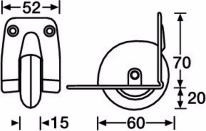 Actual product image Adam Hall 3783 Edge installation roller 58