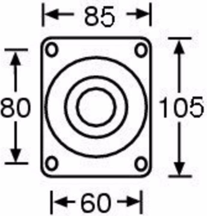Produktbild Guitel 37025 HD Lenkrolle