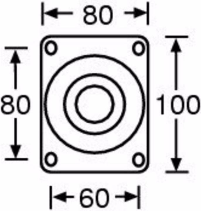 Produktbild Guitel 37024 Lenkrolle 100
