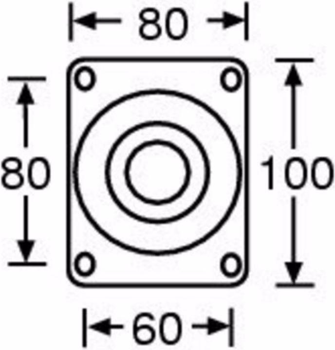 Produktbild Guitel 37023 Lenkrolle 100