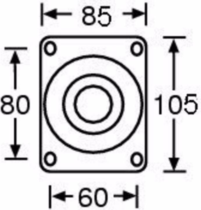 Produktbild Guitel 37026 HD Lenkrolle