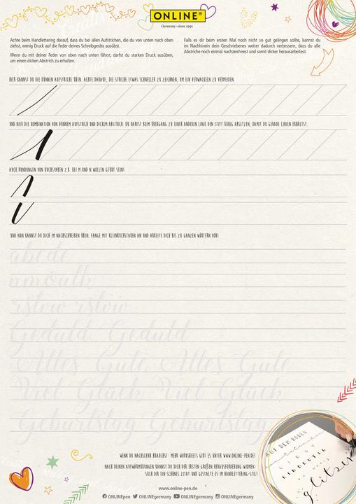 Produktbild Online Handlettering Set (Blau)