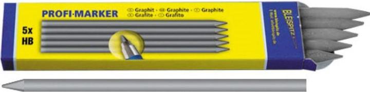 Actual product image Bleispitz Replacement refill for professional marker (5 pcs., 5.60 mm, HB)