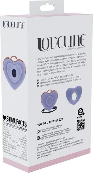 Produktbild Loveline Luvie - Heart-shaped AirTap Vibrator - Lavender