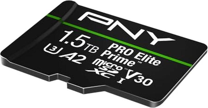 Actual product image PNY microSD Pro Elite Prime 1.5TB (1500 GB, microSDXC, U3, UHS-I)