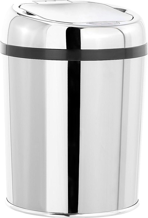 Produktbild Infactory Abfalleimer mit Hand-Bewegungssensor und Edelstahl-Korpus, 3 Liter (3 l)