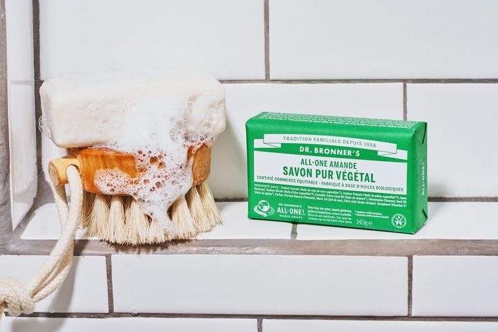 Actual product image Dr. Bronner's All-One Natural Soap Almond 140g (Hard soap)
