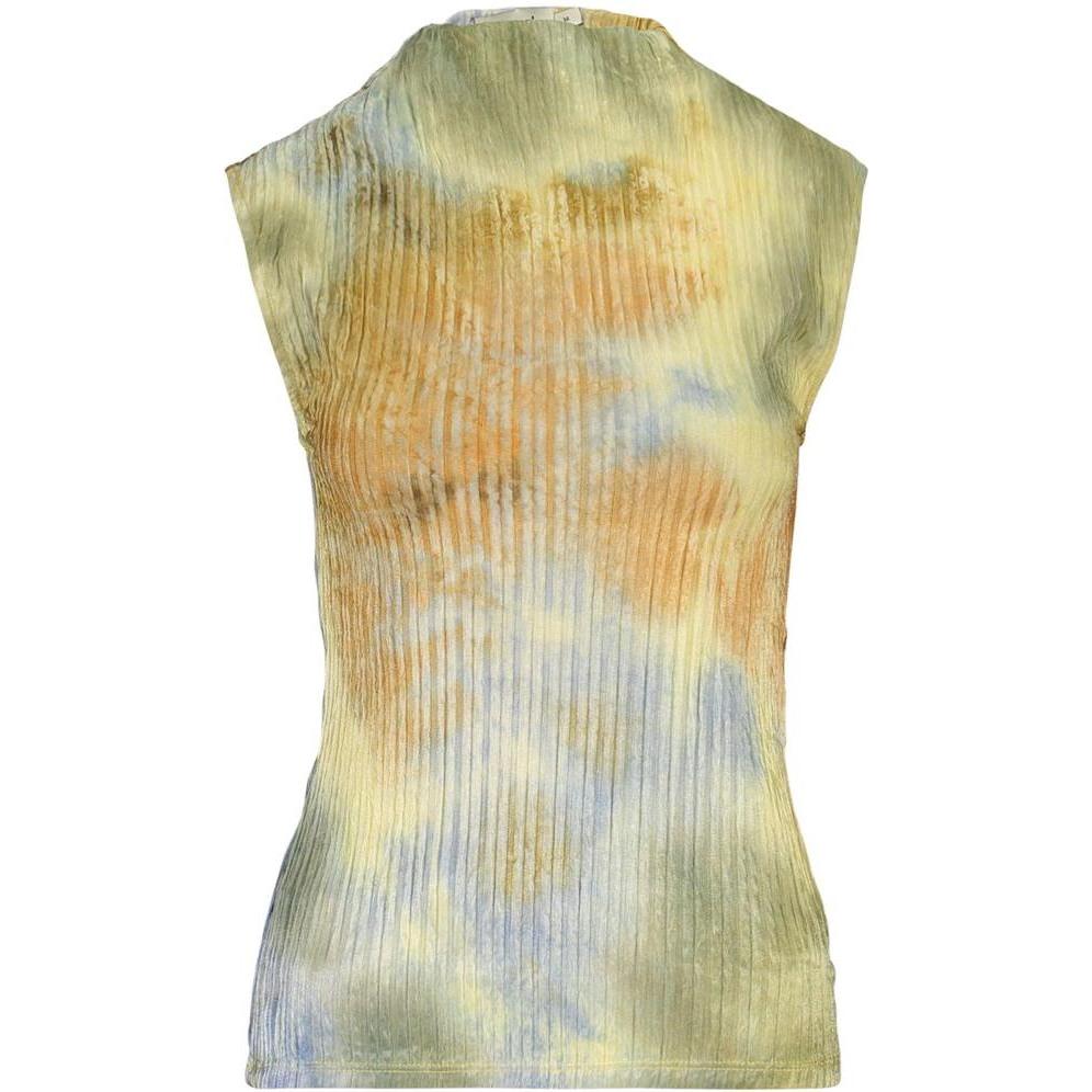 Desigual Donna Beige Donne, Maglietta, Giallo Polyester Women Canotta, (L)