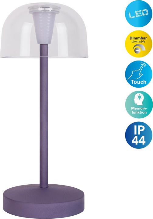 Immagine prodotto Näve Akku- Tischleuchte GOMBA brombeere