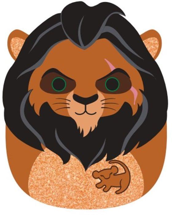 Actual product image Squishmallows The Lion King Scar, 20cm (Disney Lion King) (20 cm)