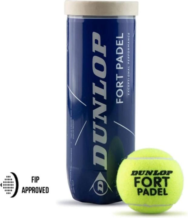 Actual product image Dunlop Padel kamuoliukai FORT PADEL FIP 3-pet (3x)