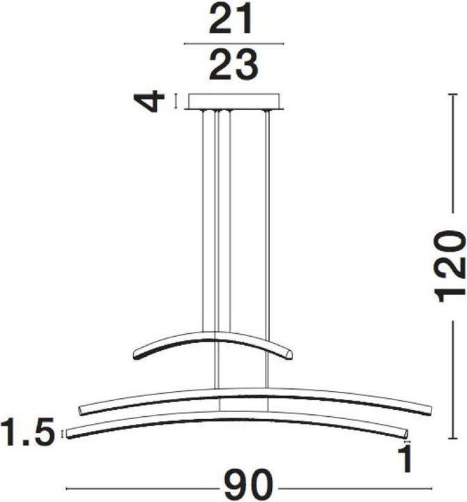 Actual product image Nova Luce Seville (883 lm)