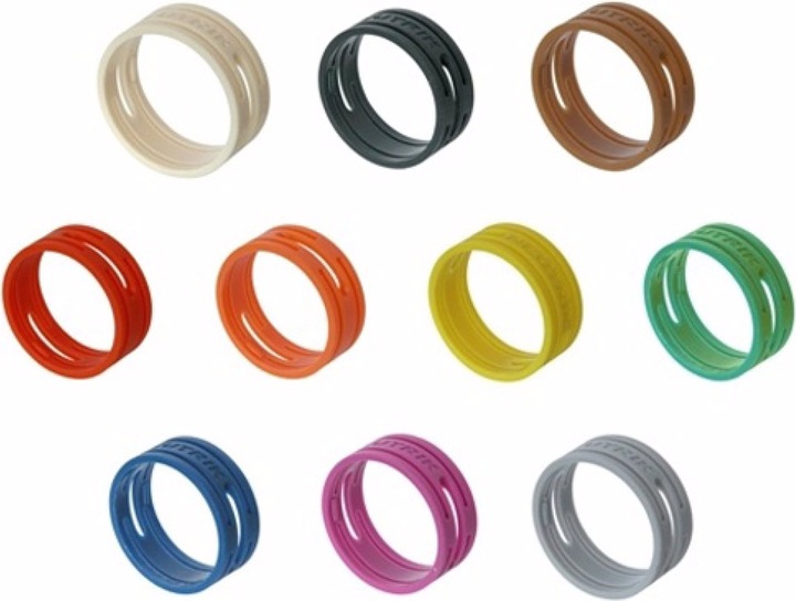 Actual product image Neutrik XXR-8 Color coding ring gray