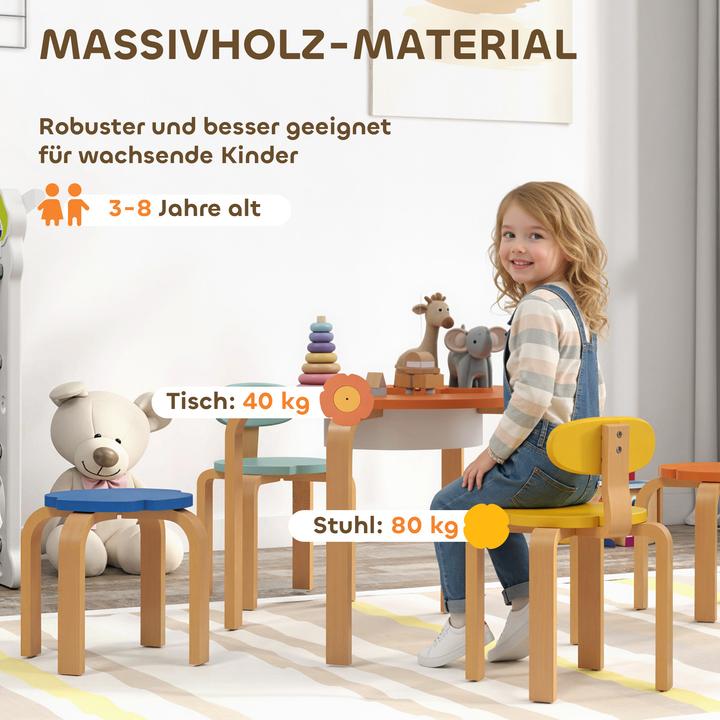 Image du produit Aiyaplay Kindersitzgruppe Pappelholz, Polyester Mehrfarbig (Groupe de sièges pour enfants)