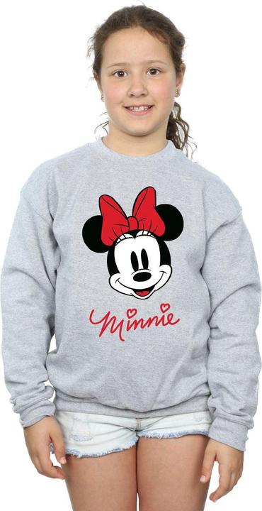 Actual product image Disney Girls Minnie Mouse Face Sweatshirt (140, 146)