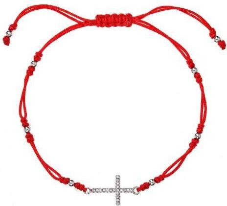 Immagine prodotto Evolution Group Bracciale della cabala rosso con croce 13022.3 rosso