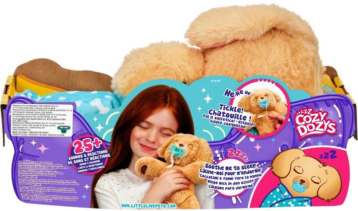 Actual product image Moose Proxy Little Live Pets Cozy Dozys Charlie The Puppy (32 cm)