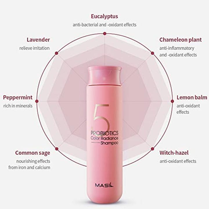 Produktbild Masil Color Radiance Shampoo mit Probiotika für gefärbtes Haar (150 ml, Flüssiges Shampoo)