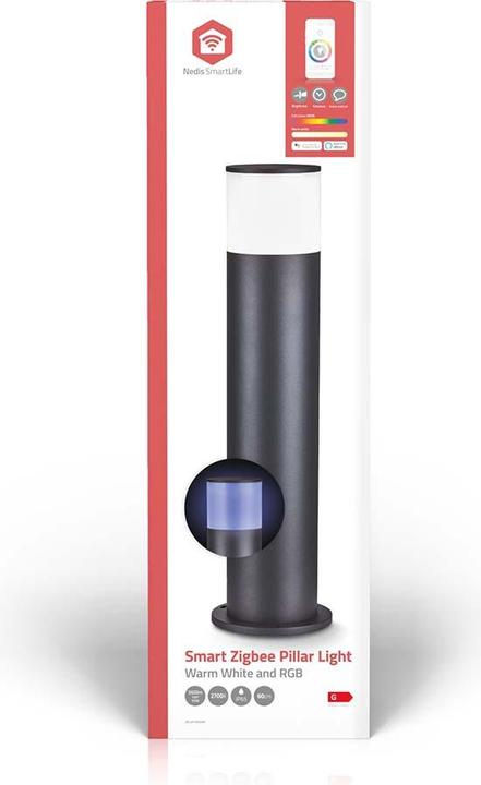 Actual product image Nedis Smartlife outdoor light | 360 lm | Zigbee 3.0 | 10 + 4 W | RGB / warm white | 2700 K | aluminium (360 lm, IP65)
