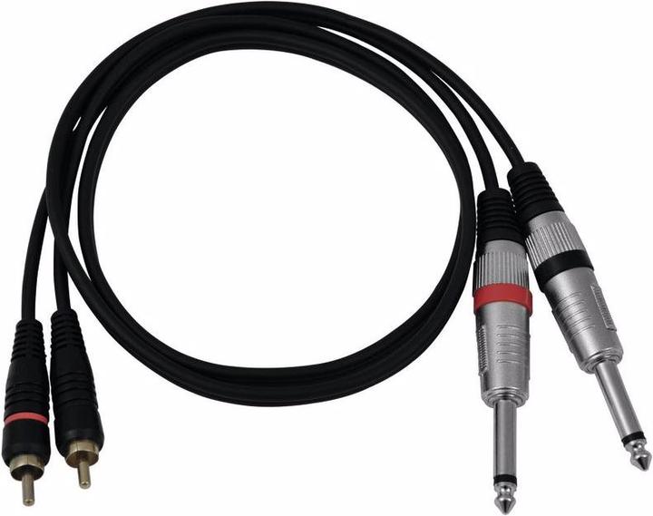 Produktbild Omnitronic Adapterkabel 2xKlinke/2xCinch 1m sw (1 m)