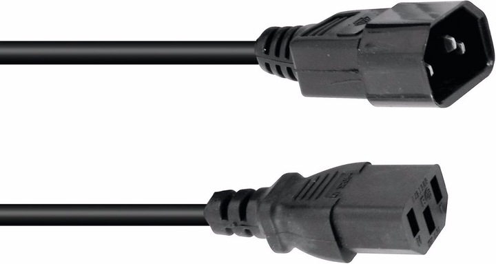 Produktbild Omnitronic Kaltgeräte Verlängerung 3x0,75 1,5m sw (1.50 m)