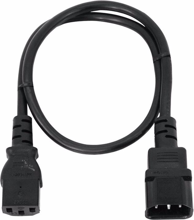 Produktbild Omnitronic Kaltgeräte Verlängerung 3x1,0 0,6m sw (0.60 m)