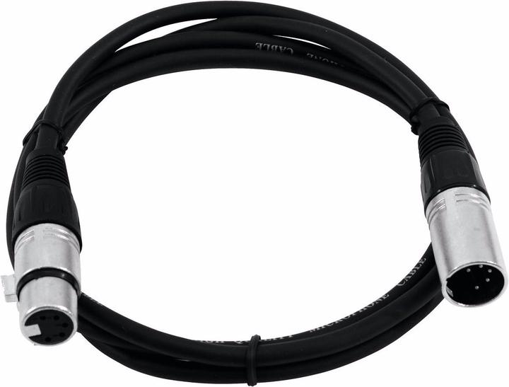Image du produit Omnitronic Câble XLR 5 pôles 1,5m sw (1.50 m, XLR)