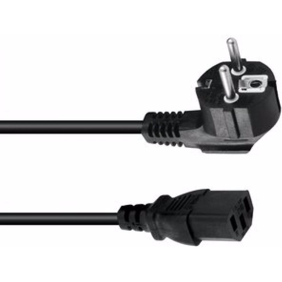 Omnitronic Kaltgeräte Netzkabel 3x1,0 1,5m sw (1.50 m), Stromkabel