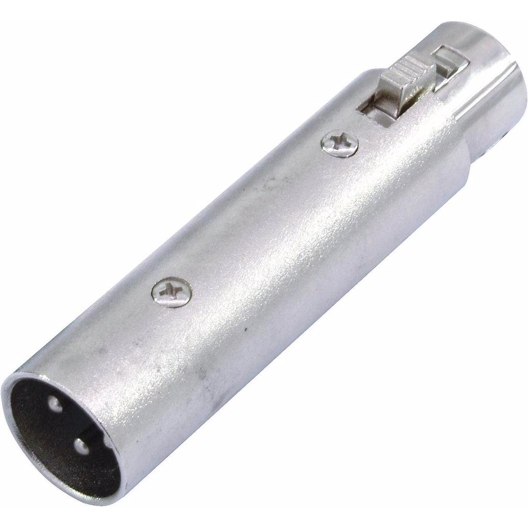 Omnitronic Adapter 3pol XLR(M)/5pol XLR(F), Audio Adapter
