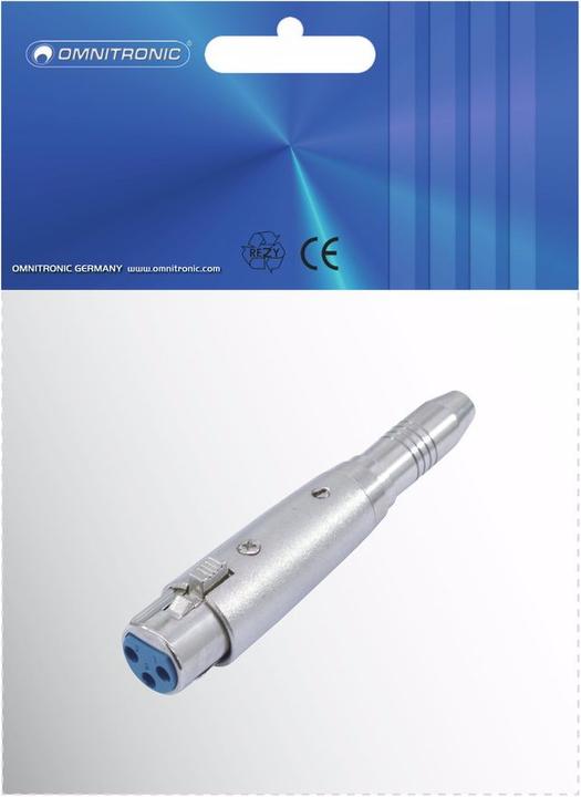 Actual product image Omnitronic Adapter XLR(F)/jack(F) stereo