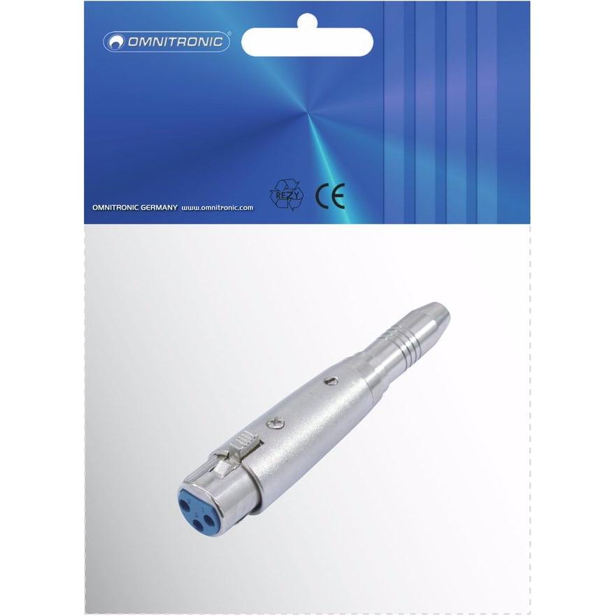 Thumbnail - Omnitronic Adapter XLR(F)/Klinke(F) stereo, Audio Adapter