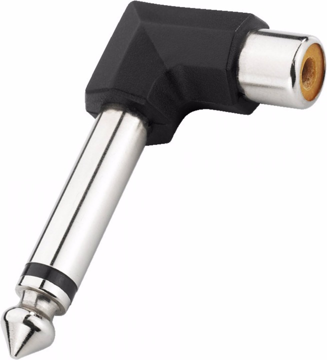 Produktbild Monacor Winkel-Adapter 6.3mm mono M / Cinch F