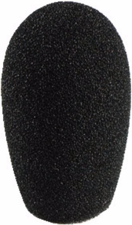 Actual product image Monacor Mike windscreen Mic Ø 11-15 mm Mass:Ø28mm x 55 mm (Foam material)