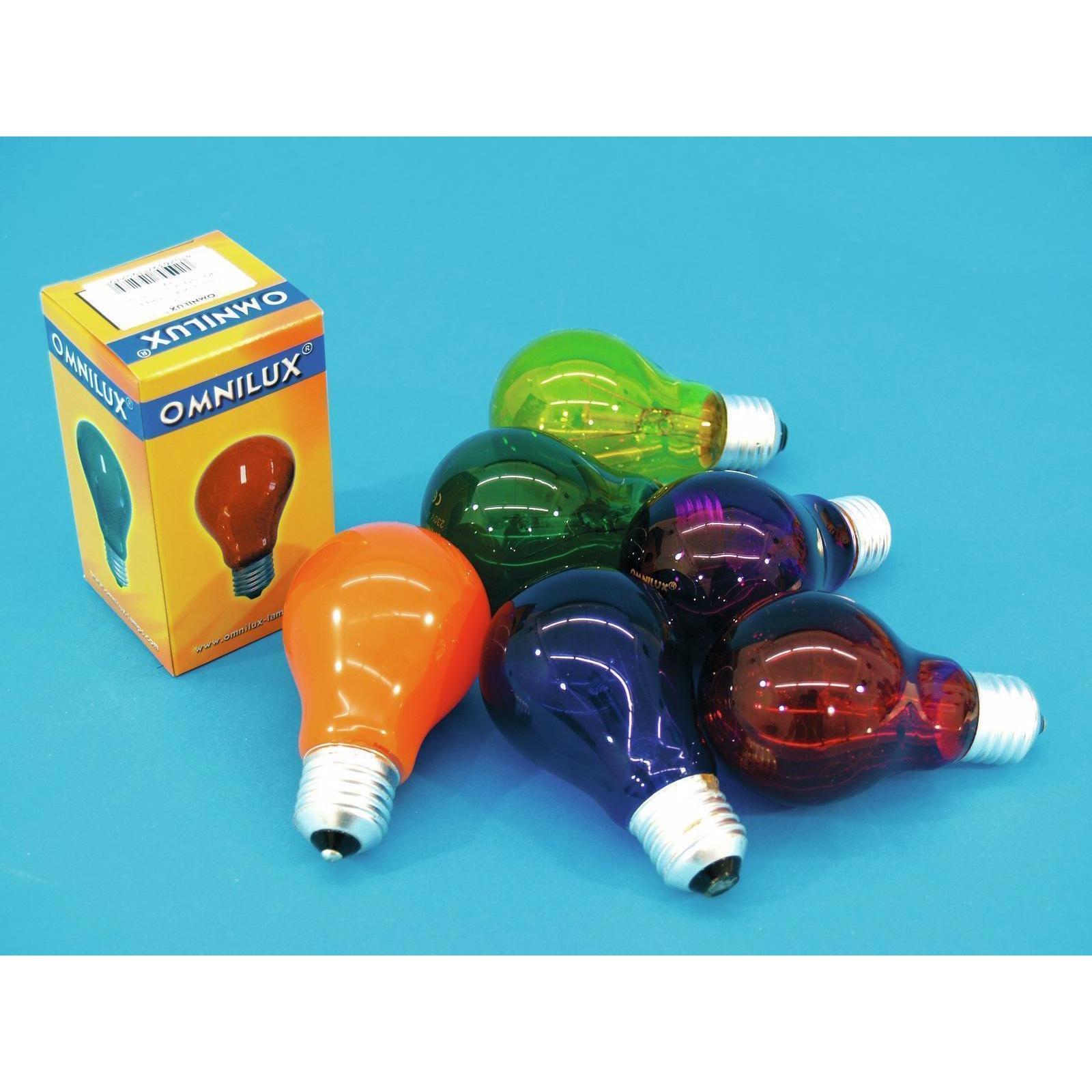 Omnilux A19 230V/25W E-27 viola (E27), Lampadine + Fari Illuminotecnica