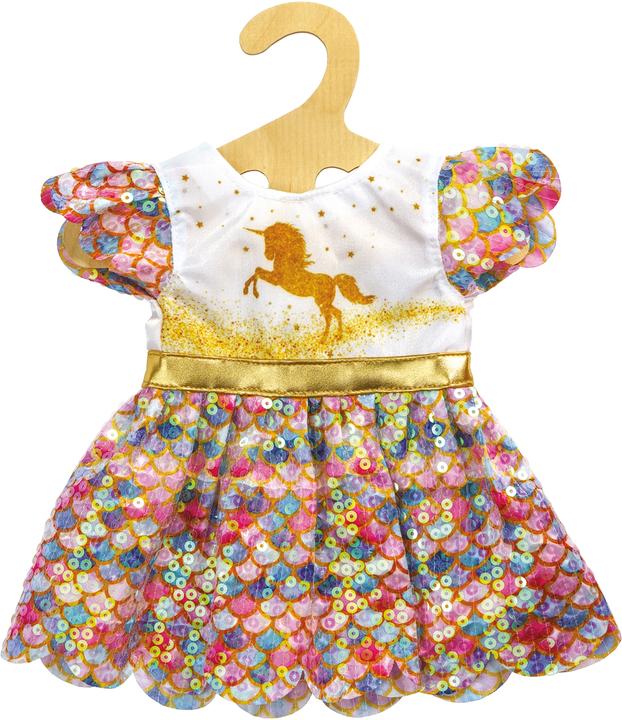 Heless Pu glitter dress unicorn Goldy,Gr.35-45cm - buy at Galaxus - Galaxus