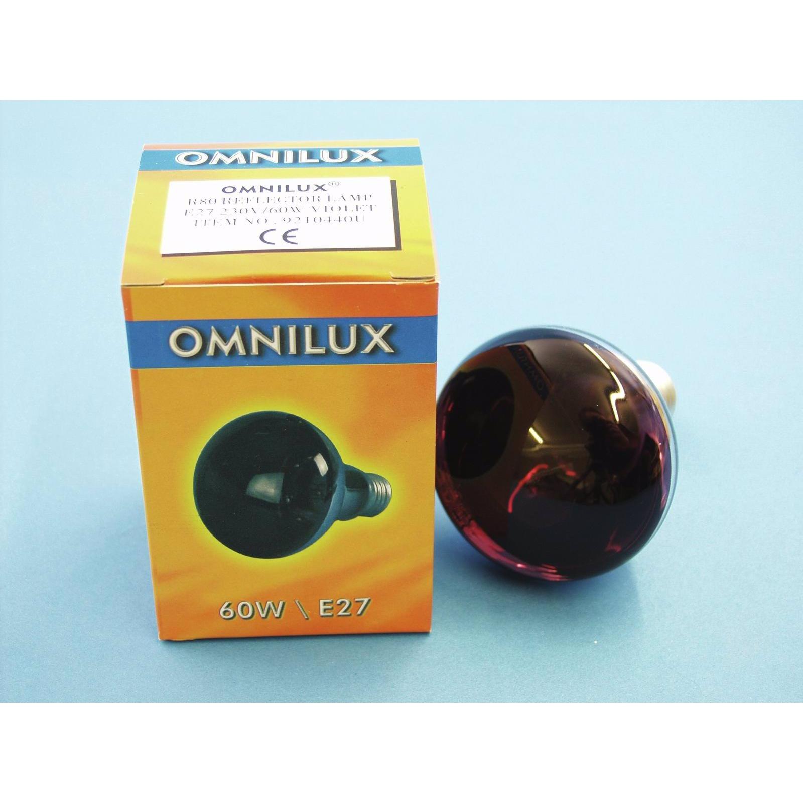 Thumbnail - Omnilux R80 230V/60W E-27 violett (60 W, E27), Lichttechnik Leuchtmittel