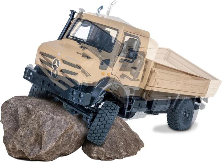 Actual product image Jamara Kids Mercedes -Benz Unimog U5023 1:14 beige 2,4GHz
