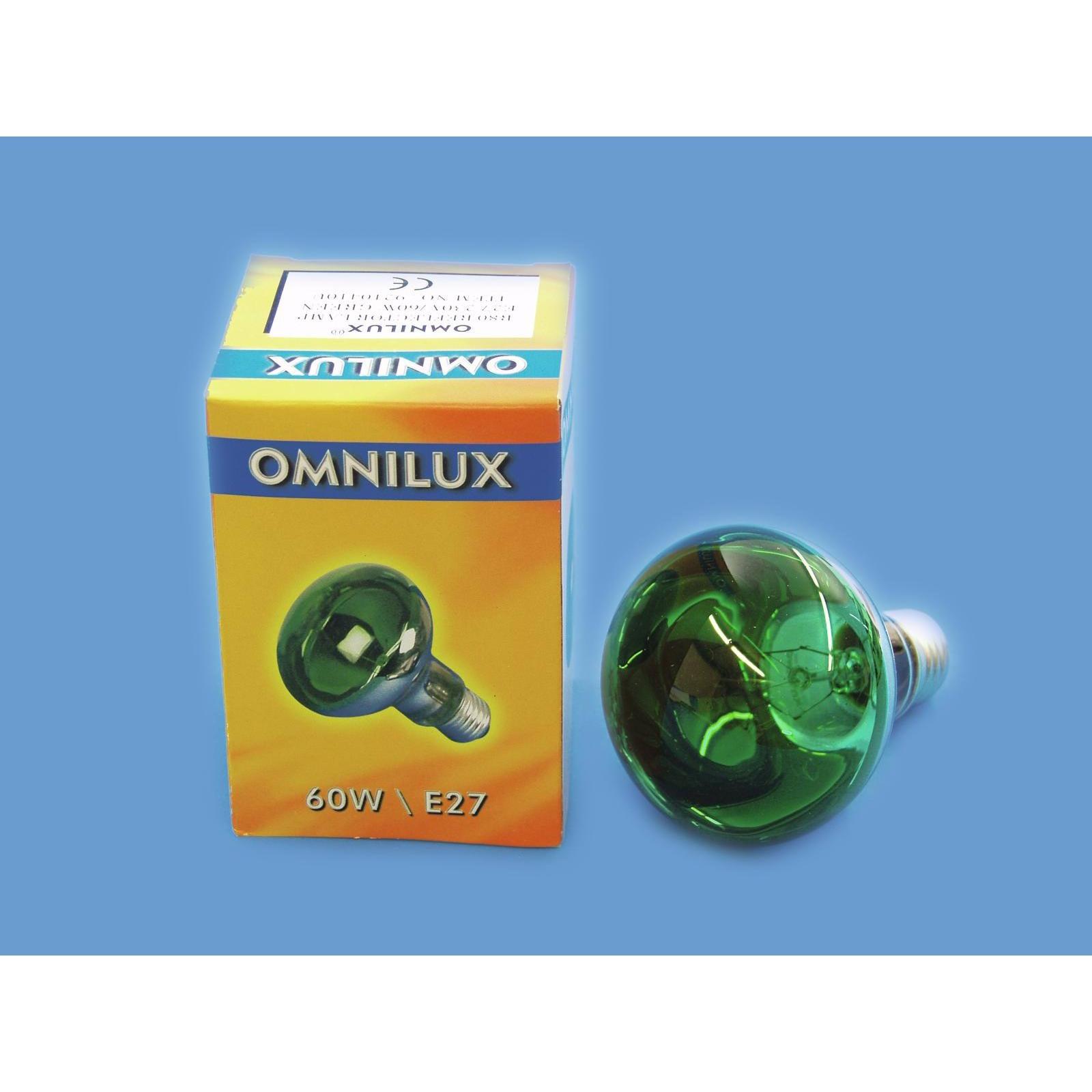 Thumbnail - Omnilux R80 230V/60W E-27 grün (60 W, E27), Lichttechnik Leuchtmittel