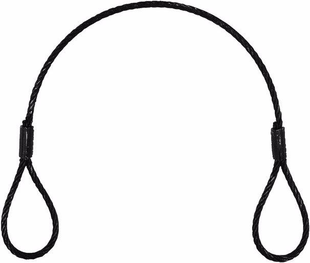 Eurolite Câble en acier (SC) 400x4mm noir