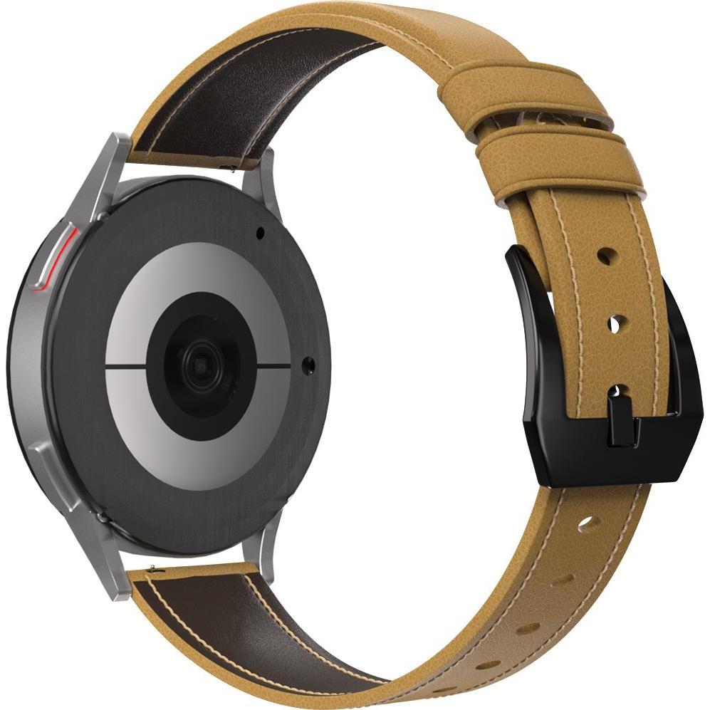 Thumbnail - Strap-it Lederband (22 mm, Leder, Watch 3), Uhrenarmband, Braun