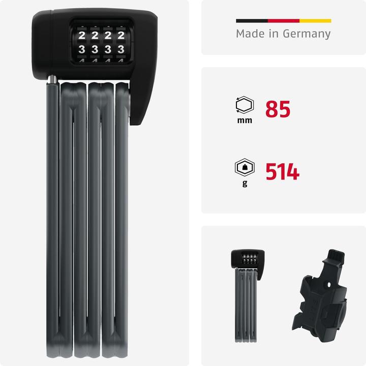 Produktbild Abus Faltschloss Bordo Lite 6055C/85 (85 cm)