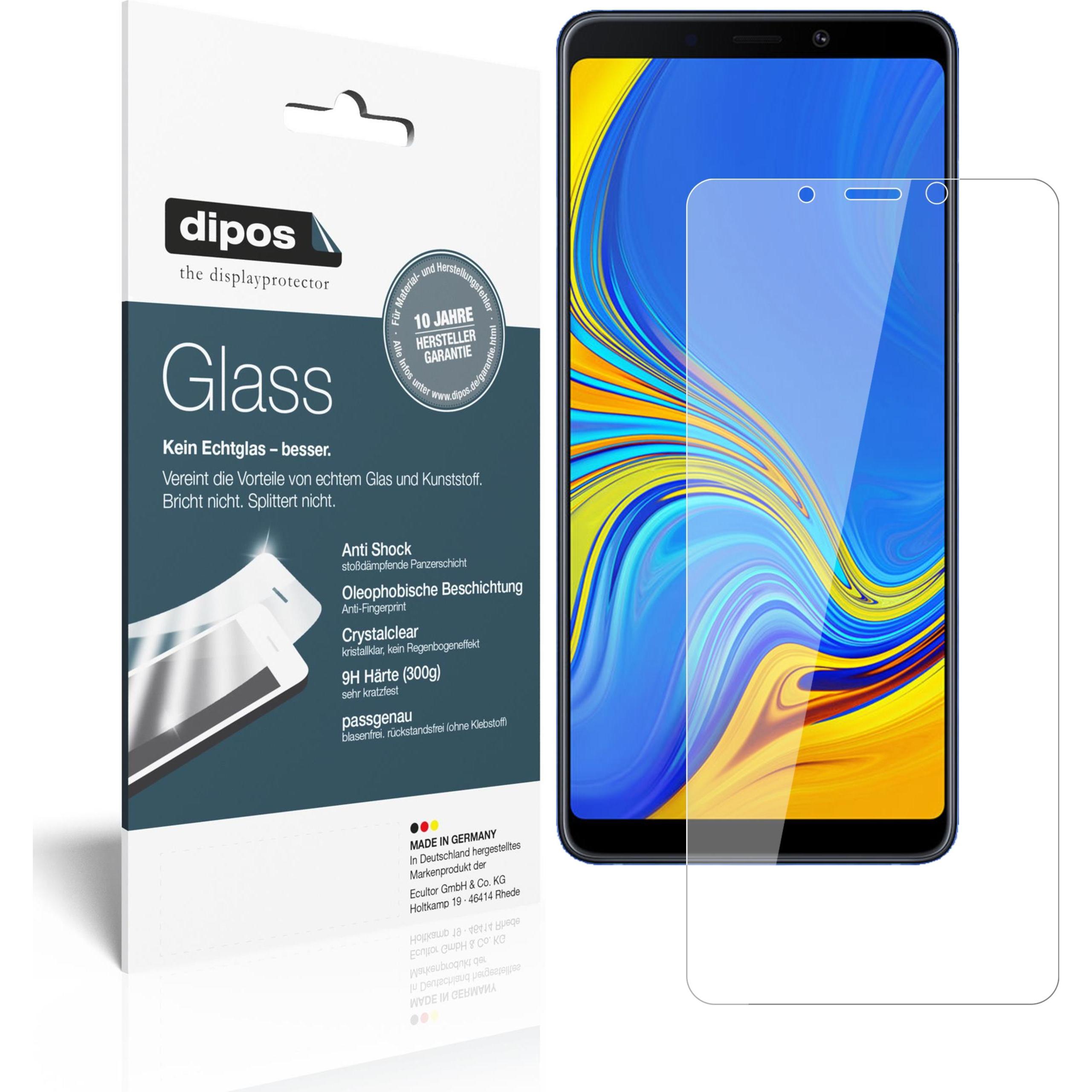 Dipos Displayschutz Anti-Shock (2 Stück, Samsung Galaxy A9 (2018)), Smartphone Schutzfolie, Transparent
