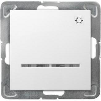 Ospel ŁP-5YS/m/00, Taster + Schalter, Weiss