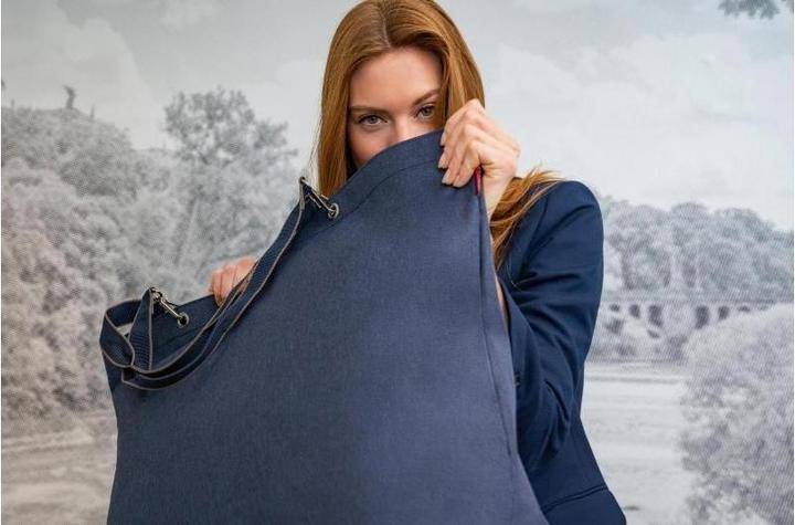 Image du produit reisenthel Sac Classic Shopper XL Herringbone Bleu foncé
