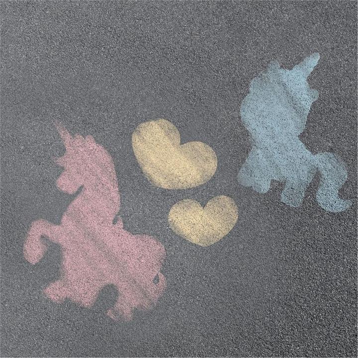 Produktbild Toi-Toys Dream Horse Strassenkreide Einhorn mit Schablonen, 10 Stk.