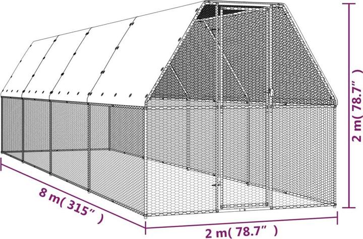 Produktbild vidaXL Hühnerkäfig