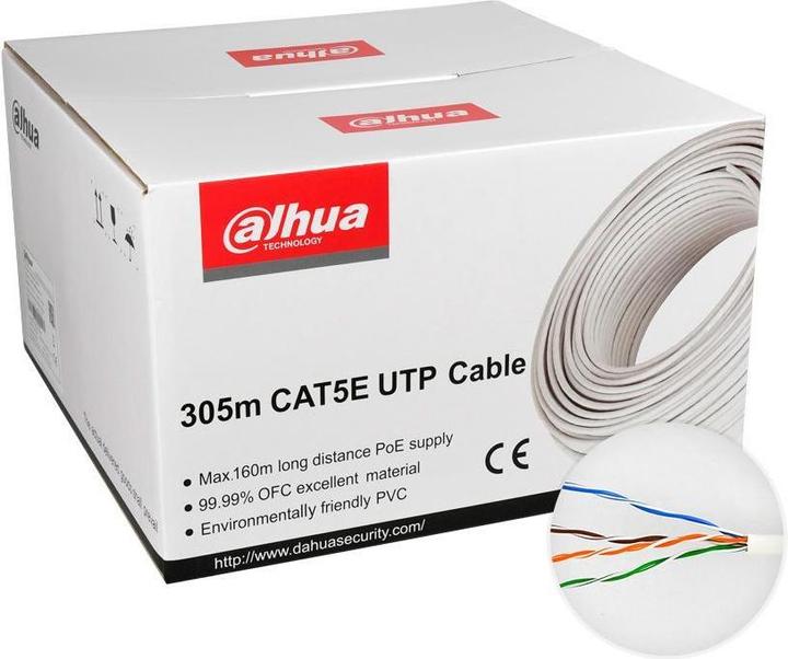Actual product image Dahua Kabelis CAT5E UTP 4P 1x305m (U/UTP, CAT5e, 305 m)