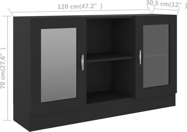 Actual product image vidaXL Sideboard (120 x 30.5 x 70 cm)